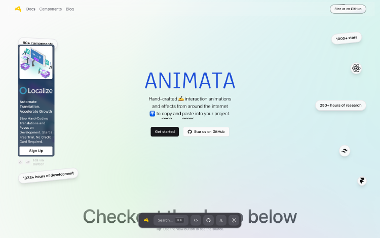 Animata: React动效开箱即用