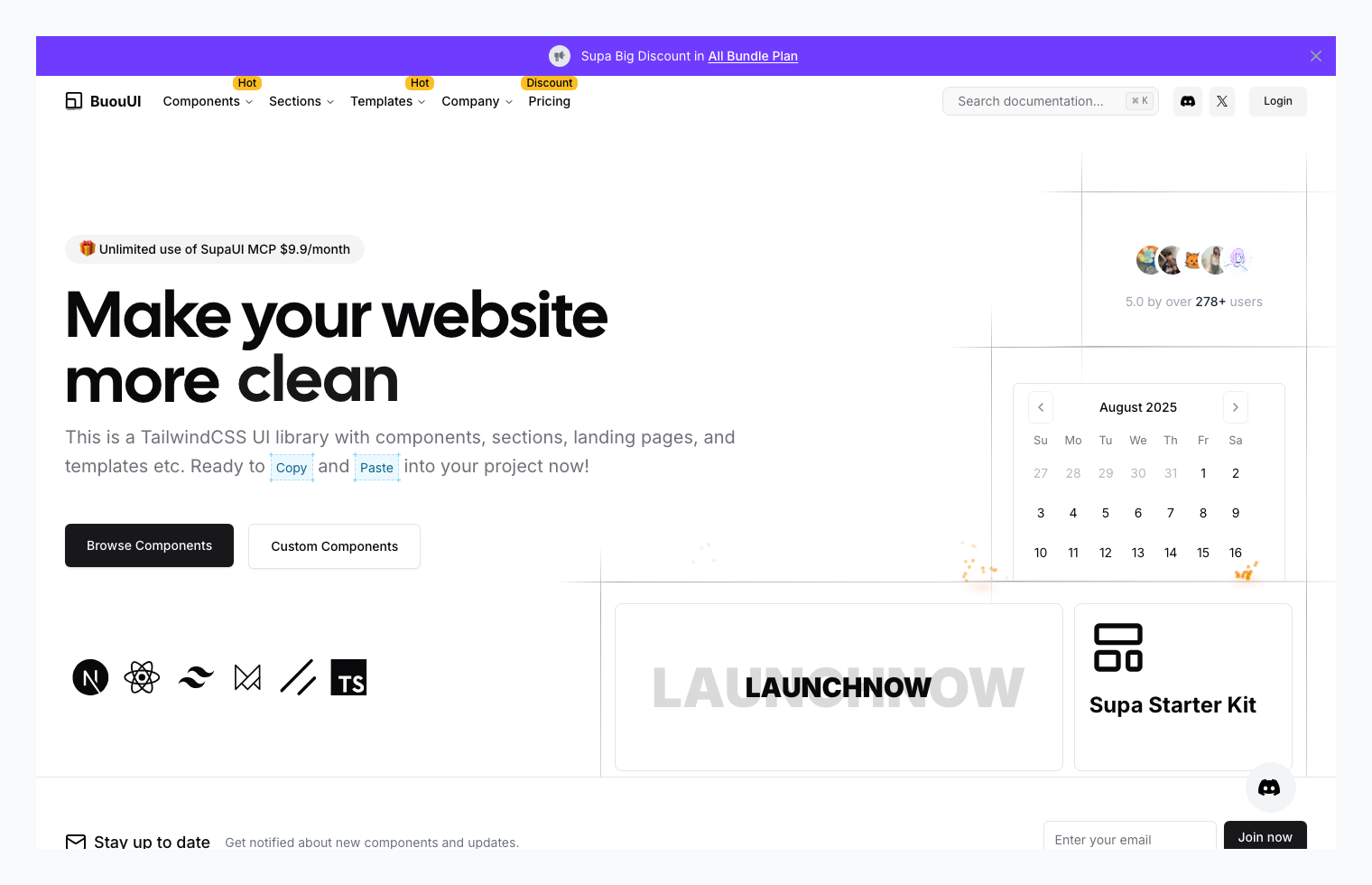 BuouUI：TailwindCSS 组件库