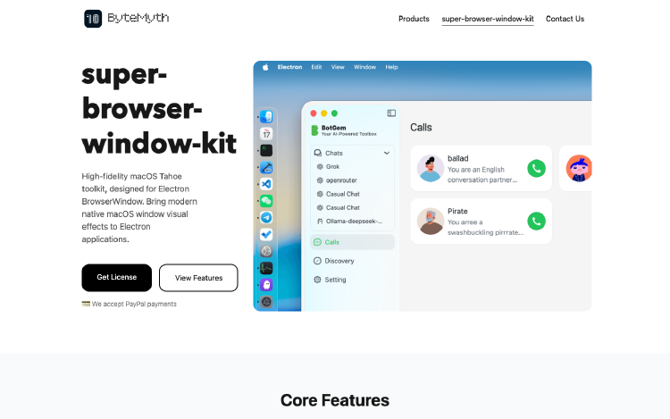 SuperBrowserWindowKit: 原生级Electron视觉神器