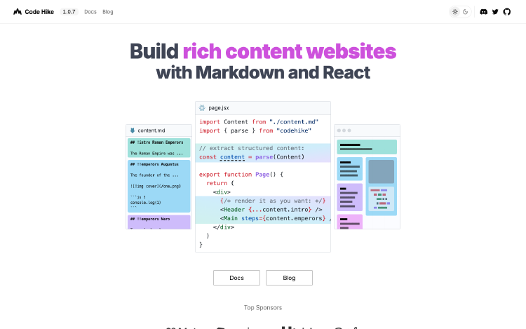 CodeHike: Markdown魔法编辑器