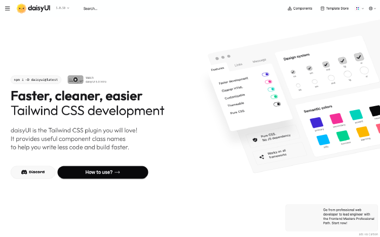 daisyUI: Tailwind Components Revolution
