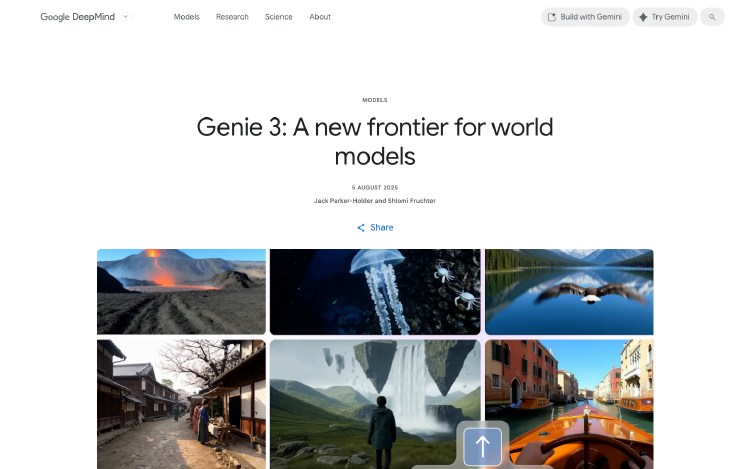 Genie 3: 实时世界模拟器