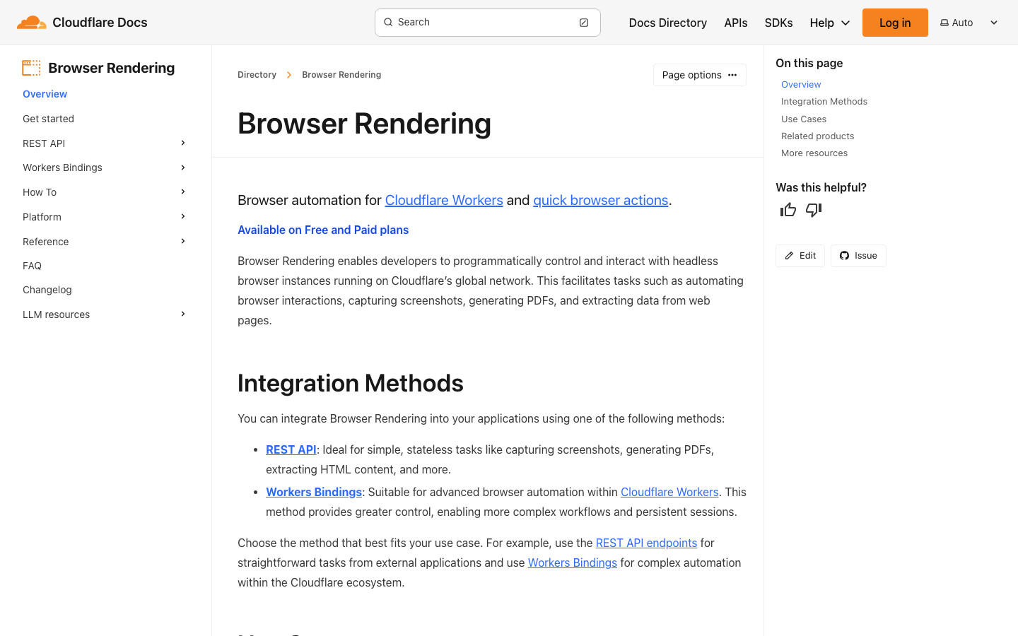 Browser Rendering: 云端无头浏览器操控