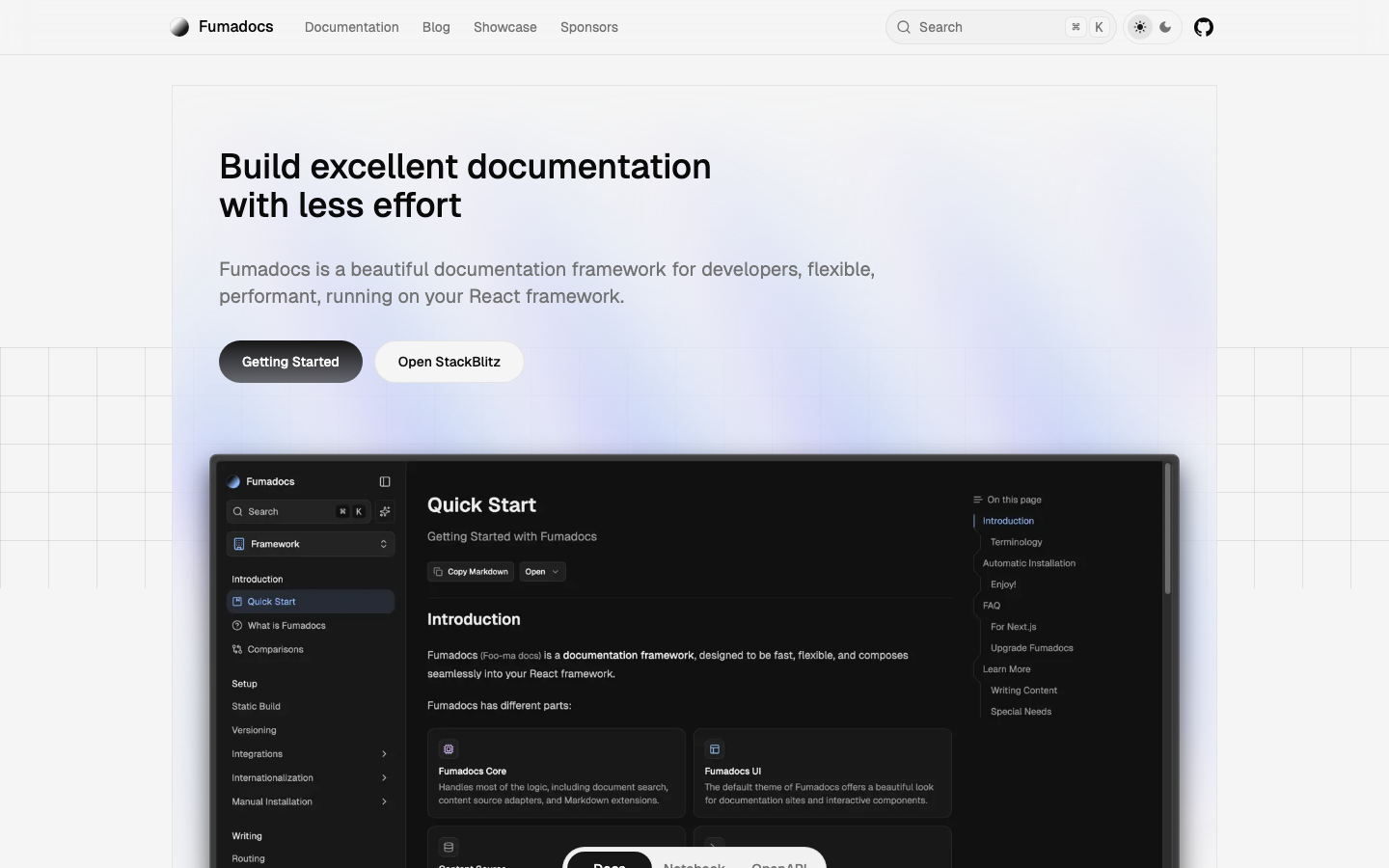 Fumadocs: Next.js Docs Framework