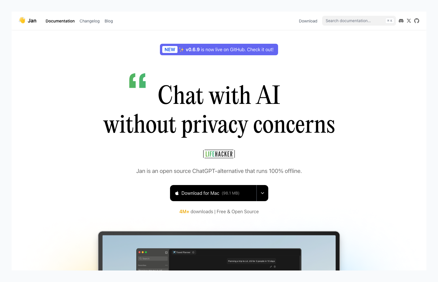 Jan: Offline Open Source AI Chat Alternative