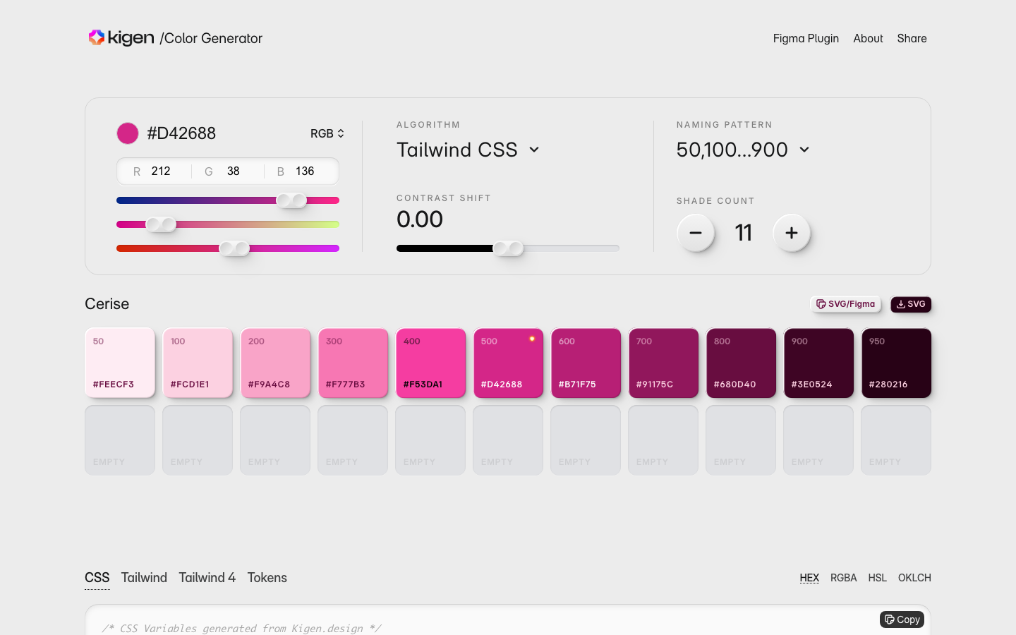 Kigen: Smart Color Engine