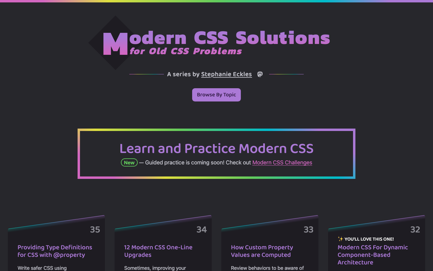 ModernCSS: 前端老炮的CSS秘籍