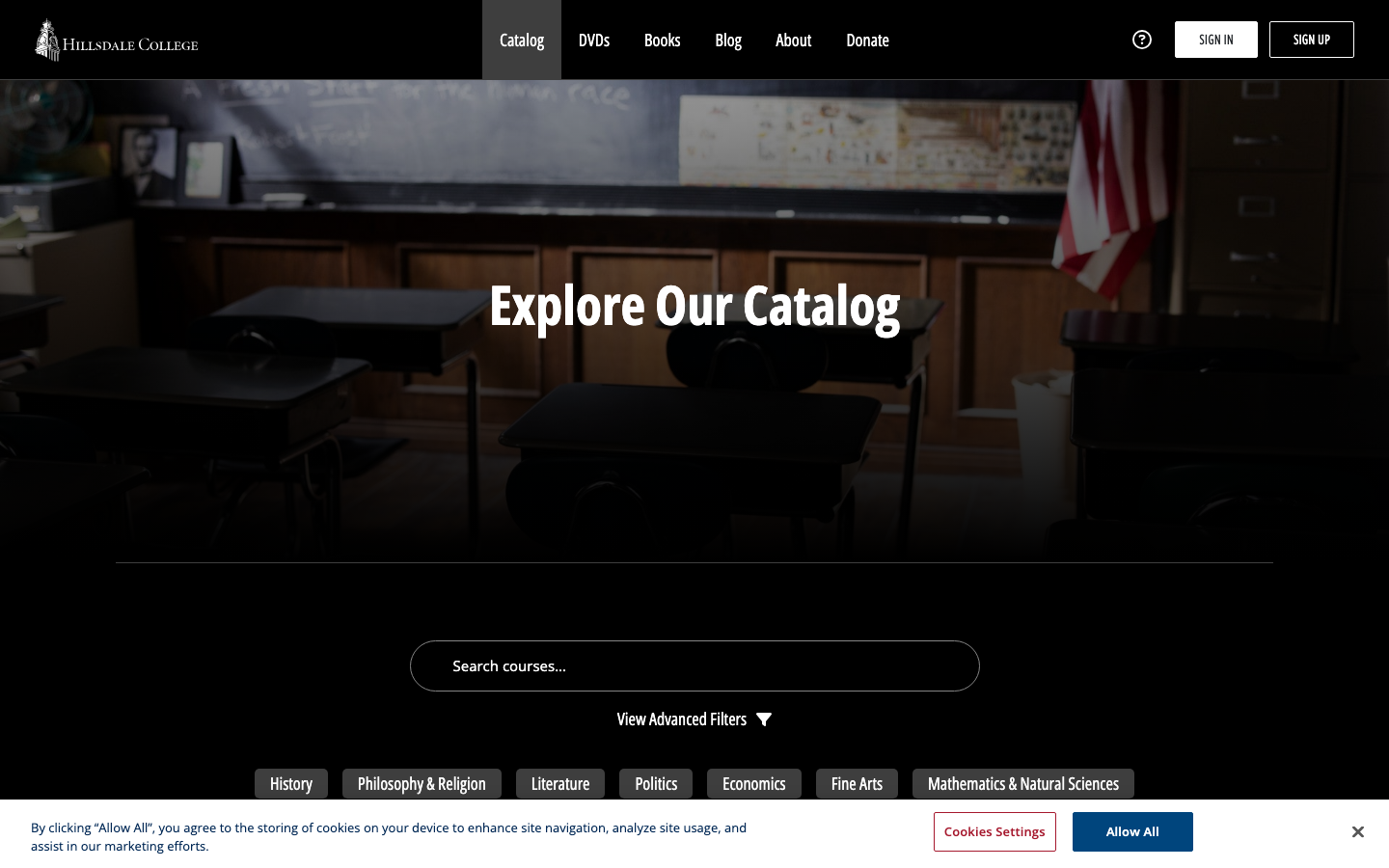 Hillsdale Online: Elite Courses Zero Cost