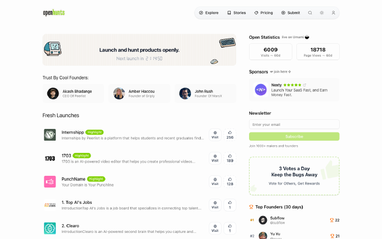 OpenHunts: Product Discovery Playground