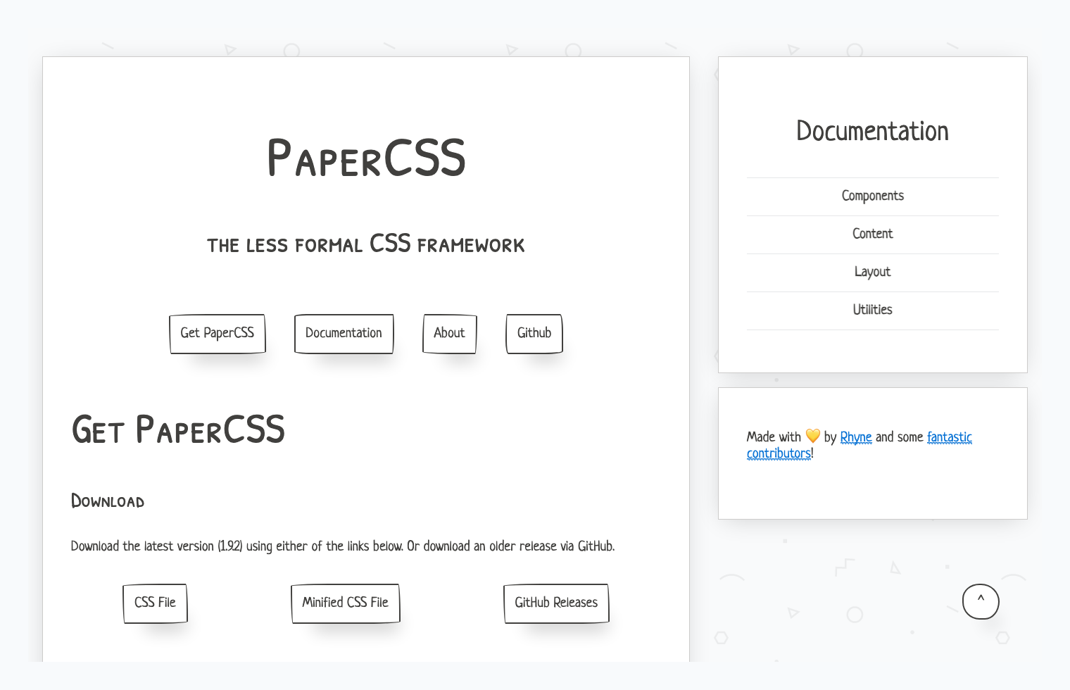 PaperCSS: Informal Style Framework