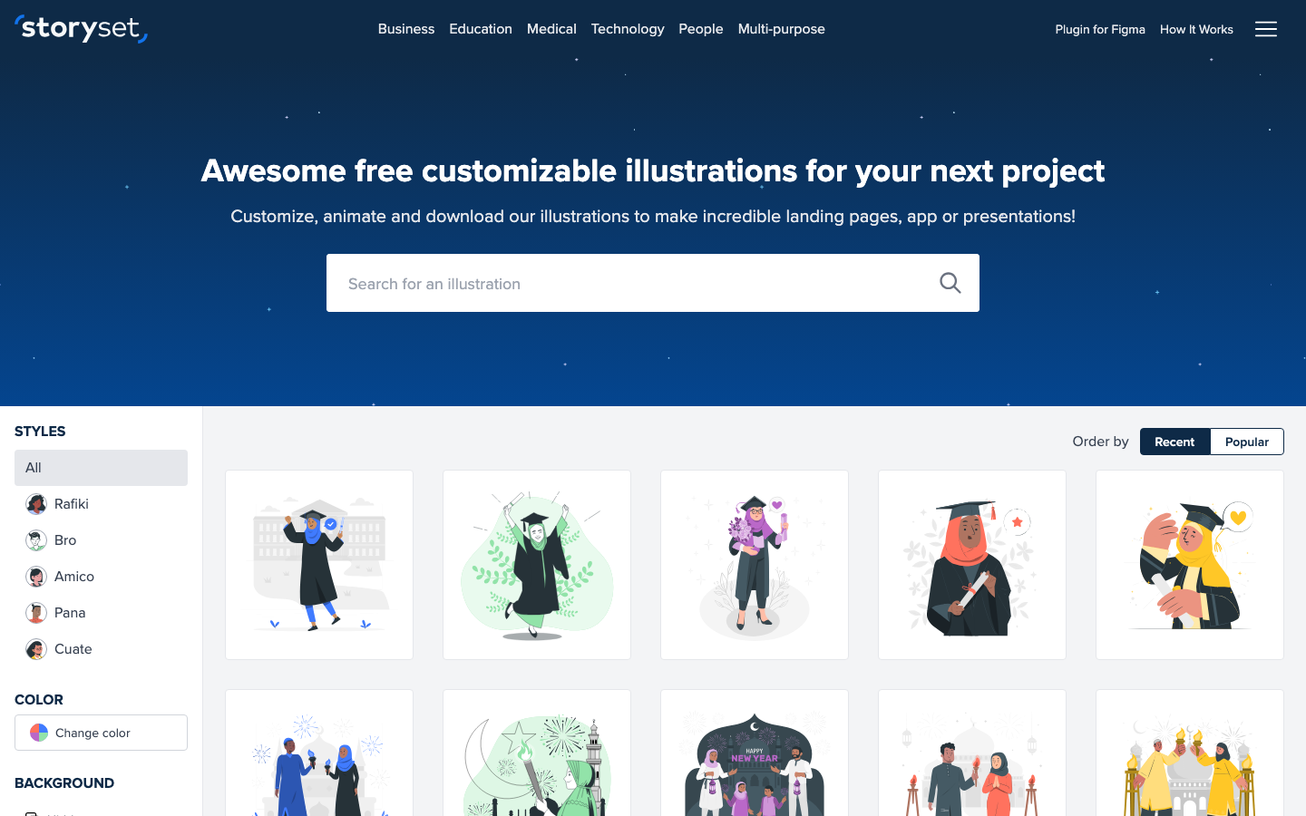 Storyset: Free Illustrations Animator