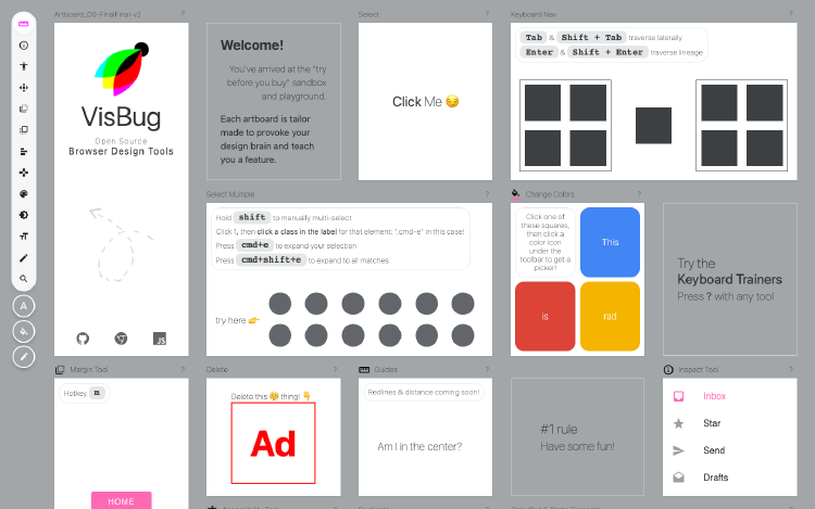 VisBug: Browser Design Powerhouse