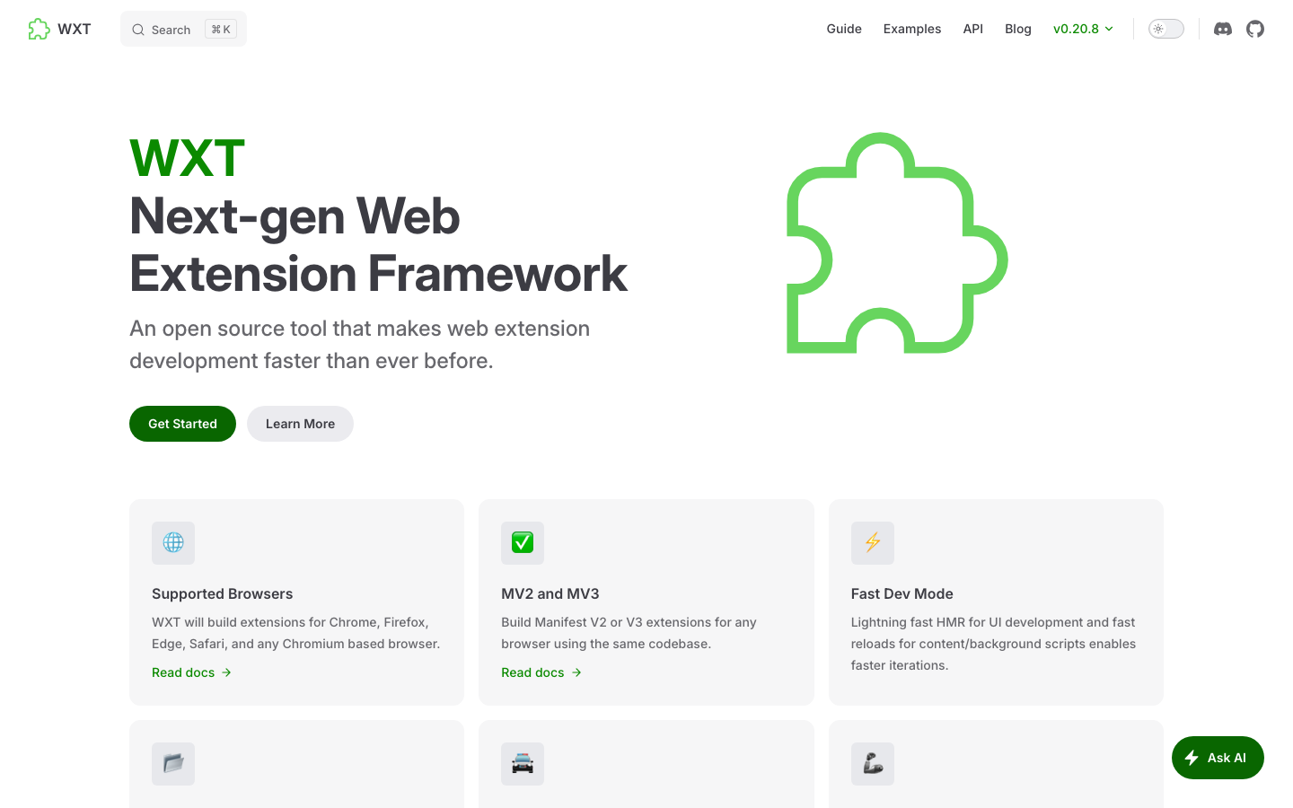 WXT: Next-gen Extension Builder