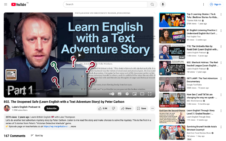 Luke's Podcast: 侦探故事学英语