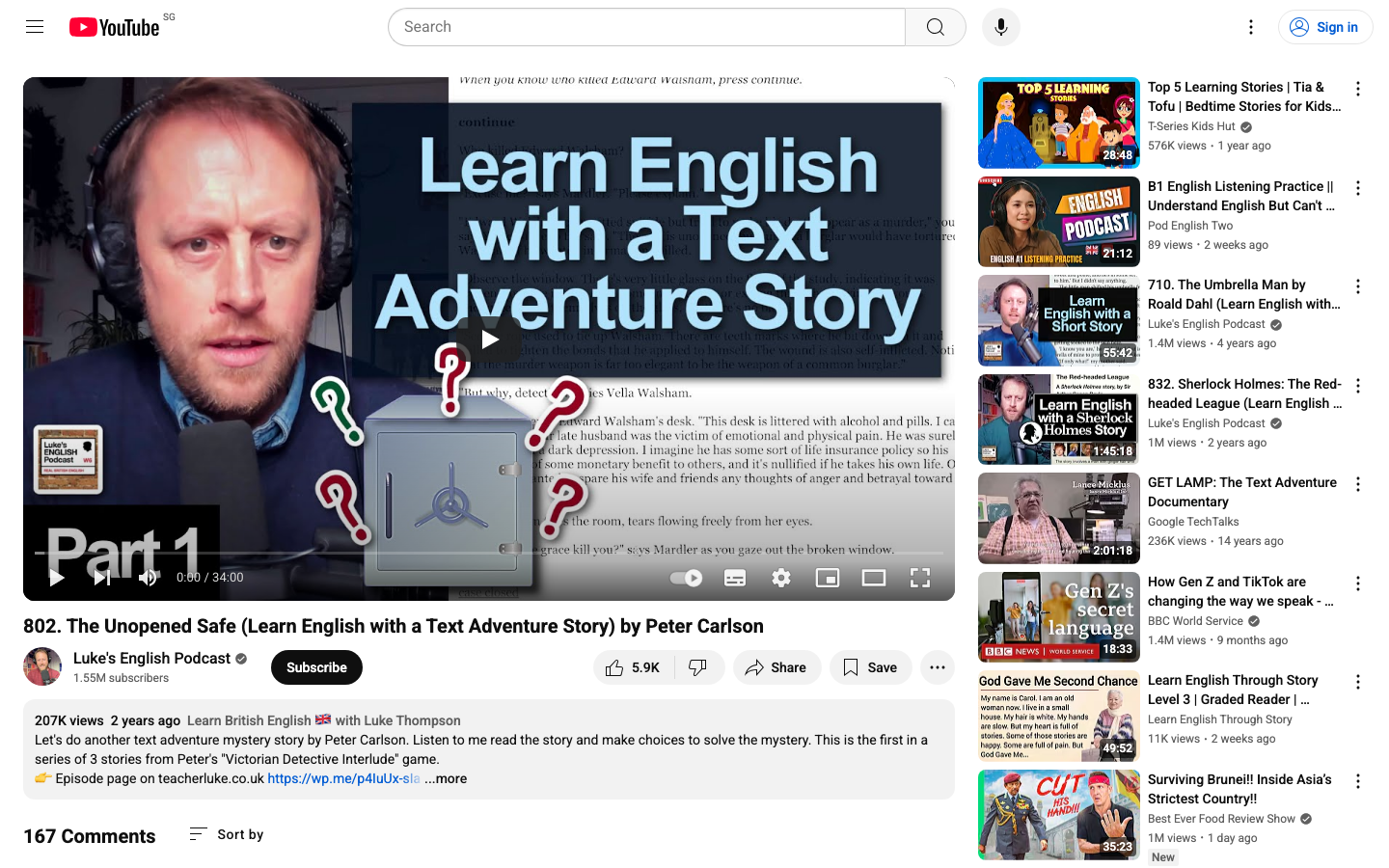 Luke's Podcast: Learn English Through Detective Stories